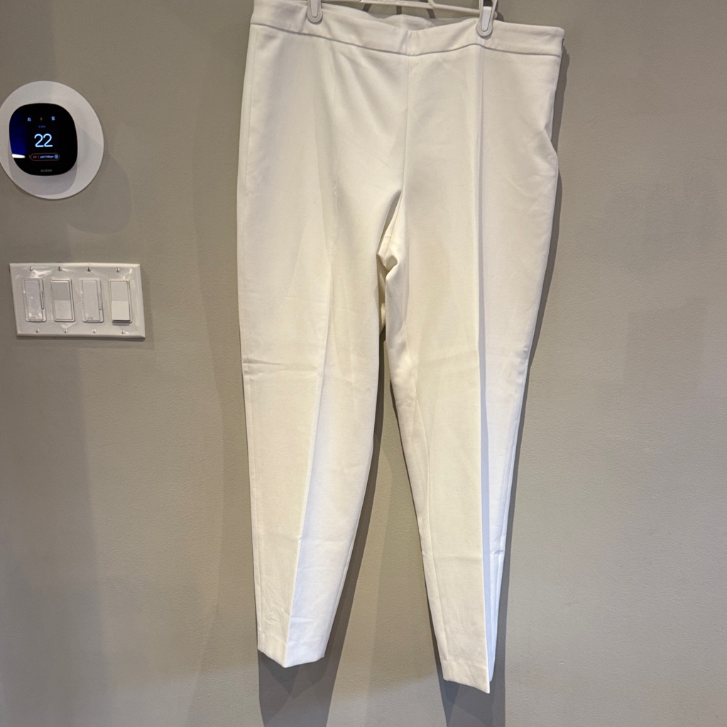 Boss Tiluna Slim Pants Nwt Us 12 Ivory Off White Colour